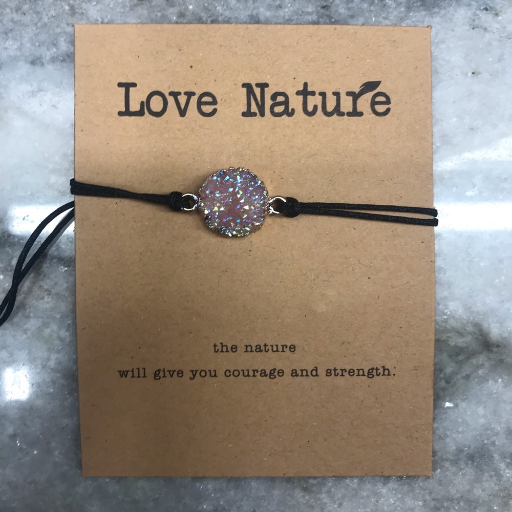 Pink Stone Cute Bracelet Nature
